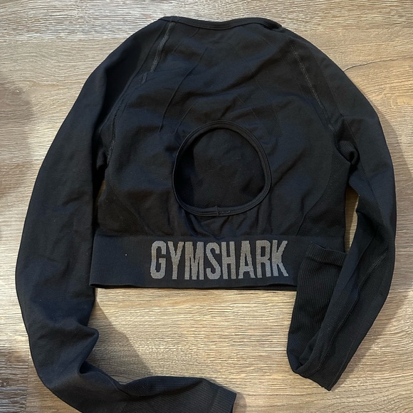 Black gym Shark Women's Long Sleeve Top - Picture 4 of 4
